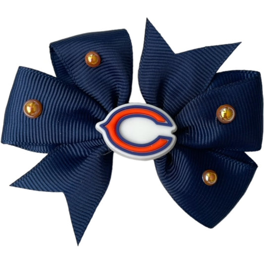 Football Bows Chicago Bears