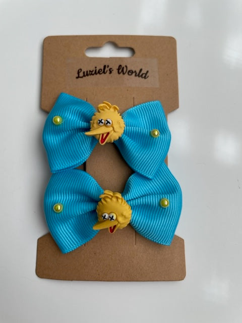 Sesame Street Bows- Big Bird