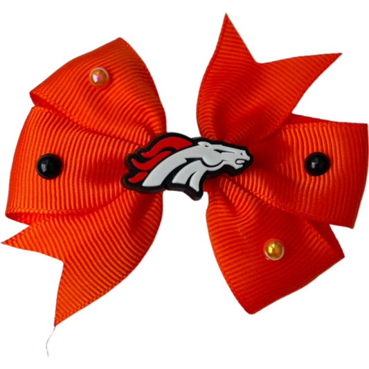 Football Bows Denver Broncos