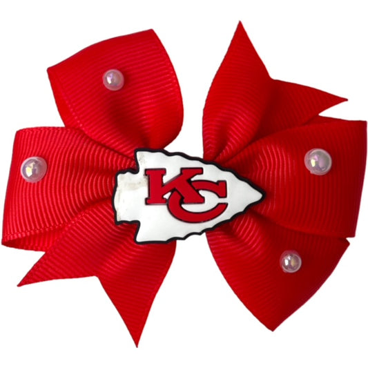 Football Bows Kansas City Chiefs