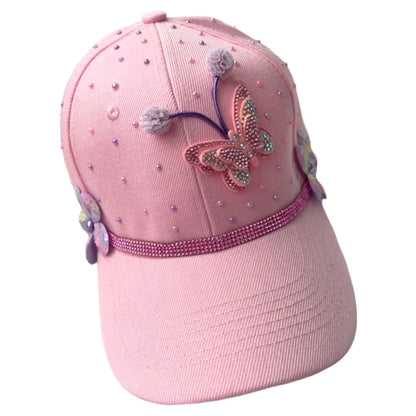 Baseball Cap Pink Butterfly