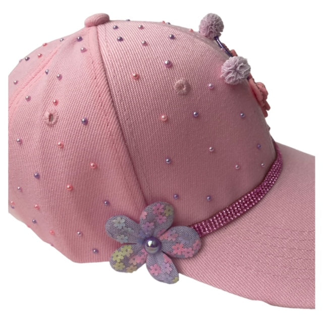 Baseball Cap Pink Butterfly