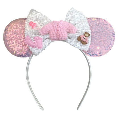 It's a Girl! Mouse Ears Headband