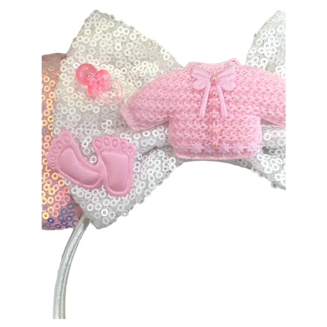 It's a Girl! Mouse Ears Headband