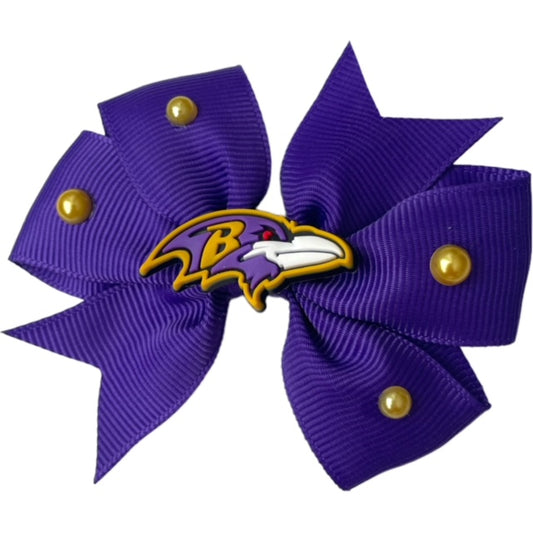 Football Bows Baltimore Ravens